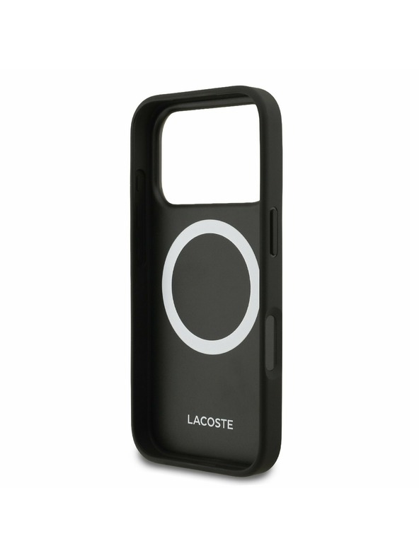 Lacoste Lacoste Iconic Petit Pique MagSafe Zadnji Pokrov + Denarnica za iPhone 17 Pro Black