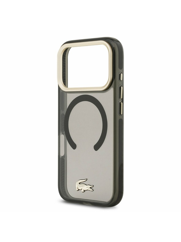 Lacoste Lacoste PC/TPU Frosted Finish Gold Logo MagSafe Zadnji Pokrov za iPhone 17 Pro Black