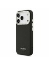 Lacoste Lacoste PU Leather Champs Elysees MagSafe Zadnji Pokrov za iPhone 17 Pro Black