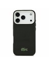 Lacoste Lacoste PVC Iconic Petit Pique Metal Logo MagSafe Zadnji Pokrov za iPhone 17 Pro Black