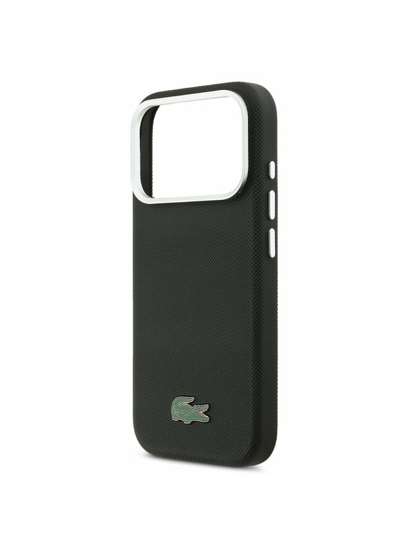 Lacoste Lacoste PVC Iconic Petit Pique Metal Logo MagSafe Zadnji Pokrov za iPhone 17 Pro Black