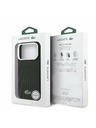 Lacoste Lacoste PVC Iconic Petit Pique Metal Logo MagSafe Zadnji Pokrov za iPhone 17 Pro Black