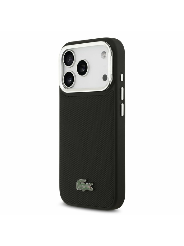 Lacoste Lacoste Iconic Petit Pique Camera Stand MagSafe Zadnji Pokrov za iPhone 17 Pro Black