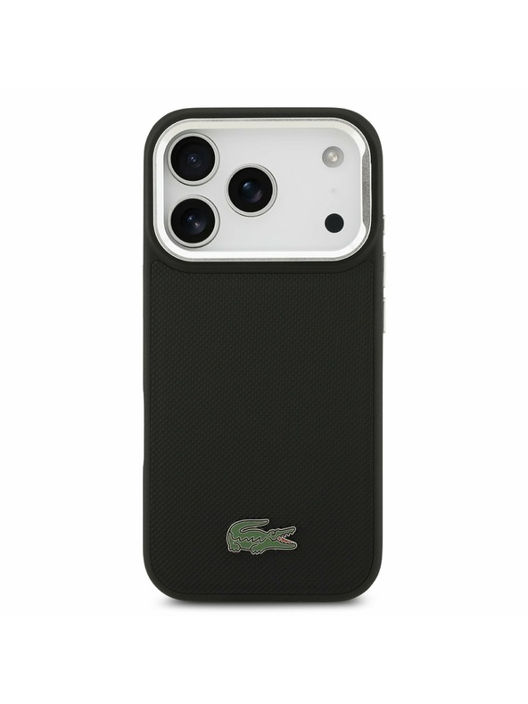 Lacoste Lacoste Iconic Petit Pique Camera Stand MagSafe Zadnji Pokrov za iPhone 17 Pro Black