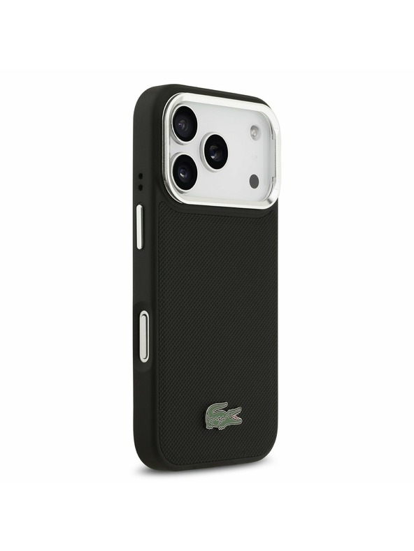 Lacoste Lacoste Iconic Petit Pique Camera Stand MagSafe Zadnji Pokrov za iPhone 17 Pro Black
