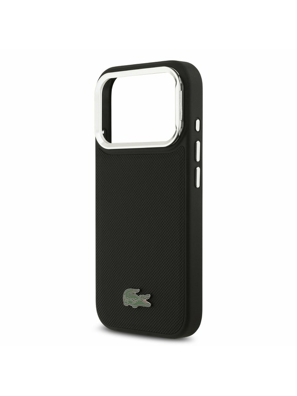 Lacoste Lacoste Iconic Petit Pique Camera Stand MagSafe Zadnji Pokrov za iPhone 17 Pro Black