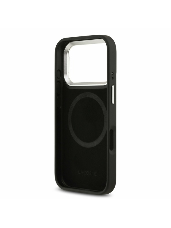 Lacoste Lacoste Iconic Petit Pique Camera Stand MagSafe Zadnji Pokrov za iPhone 17 Pro Black