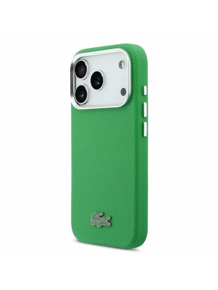 Lacoste Lacoste PVC Iconic Petit Pique Metal Logo MagSafe Zadnji Pokrov za iPhone 17 Pro Green