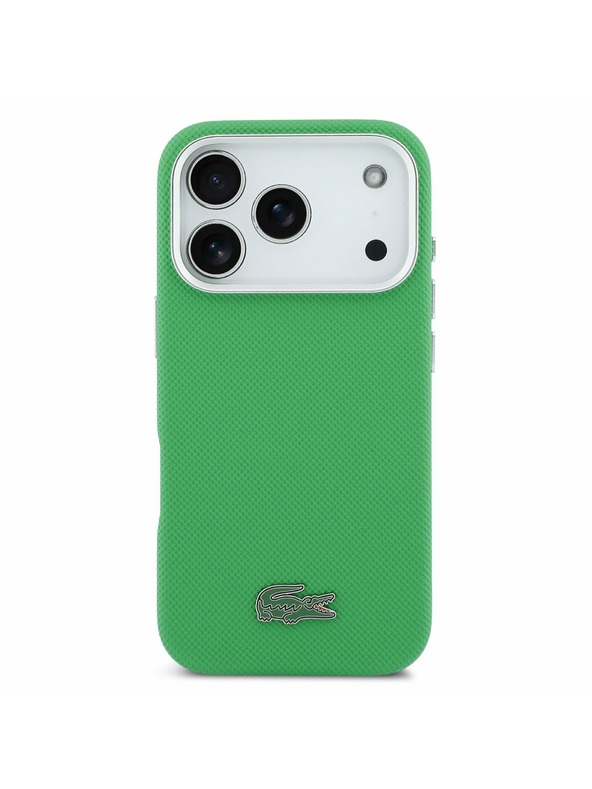 Lacoste Lacoste PVC Iconic Petit Pique Metal Logo MagSafe Zadnji Pokrov za iPhone 17 Pro Green