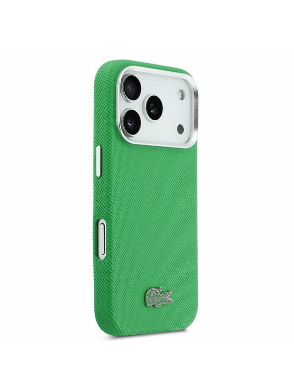 Lacoste Lacoste PVC Iconic Petit Pique Metal Logo MagSafe Zadnji Pokrov za iPhone 17 Pro Green