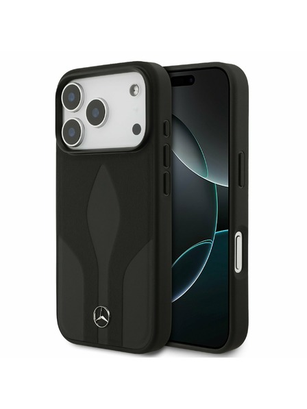 Mercedes Mercedes Leather The Move MagSafe Zadnji Pokrov za iPhone 17 Pro Black