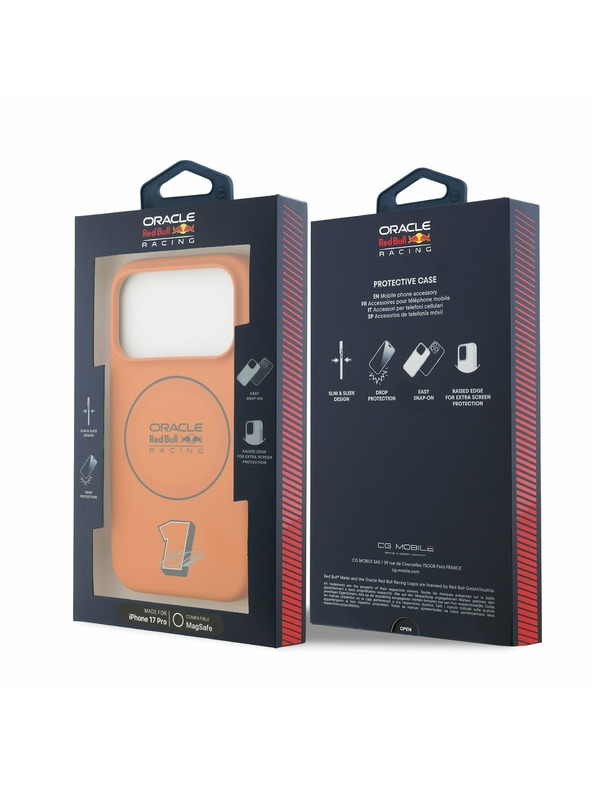 Red Bull Red Bull Silicone Blue Ring MagSafe Zadnji Pokrov za iPhone 17 Pro Orange