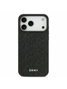 DKNY DKNY PU Leather Grid Pattern Magsafe Zadnji Pokrov za iPhone 17 Pro Max Black