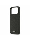 DKNY DKNY PU Leather Grid Pattern Magsafe Zadnji Pokrov za iPhone 17 Pro Max Black
