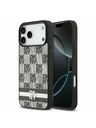 DKNY DKNY PU Leather Checkered Pattern and Stripe Zadnji Pokrov za iPhone 17 Pro Max Black