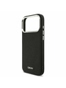 DKNY DKNY PU Leather Metal Logo Wrist Chain MagSafe Zadnji Pokrov za iPhone 17 Pro Max Black