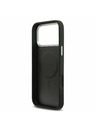 Guess Guess PU Leather Triangle Logo MagSafe Zadnji Ovitek za iPhone 17 Pro Max Black