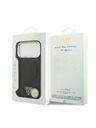 Guess Guess PU Leather Triangle Logo MagSafe Zadnji Ovitek za iPhone 17 Pro Max Black