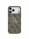 Guess Guess PU 4G Metal Logo Zadnji Ovitek za iPhone 17 Pro Max Brown