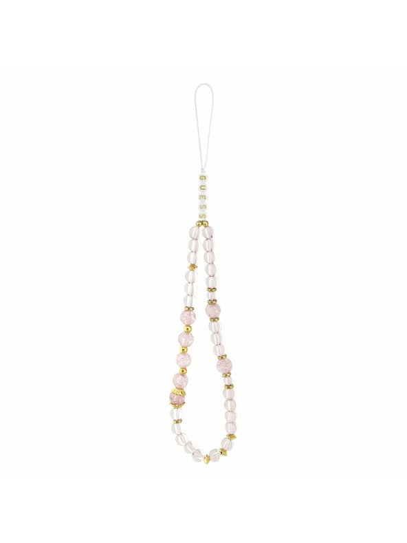 Guess Guess IML Flowers Strap MagSafe Zadnji Ovitek za iPhone 17 Pro Max Pink