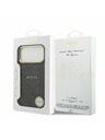 Guess Guess PU Leather 4G Gold Frame MagSafe Zadnji Ovitek za iPhone 17 Pro Max Black