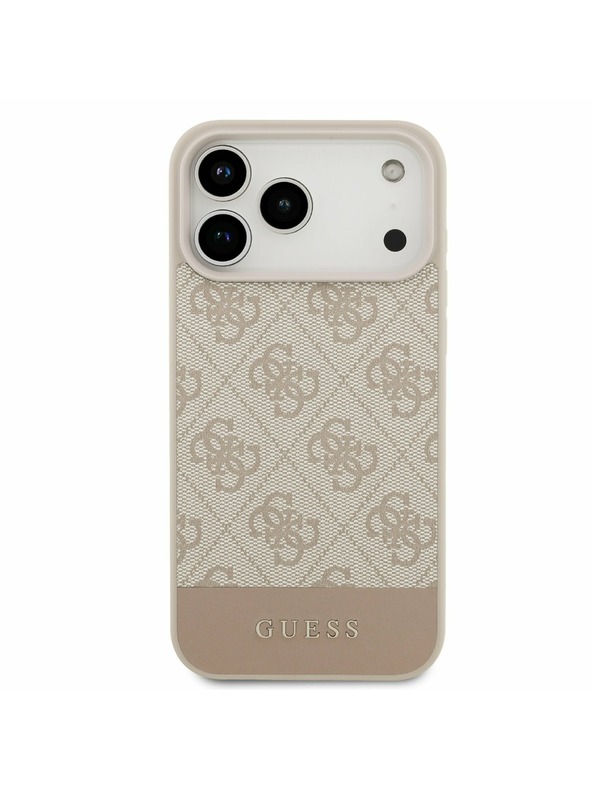 Guess Guess PU 4G Stripe Zadnji Ovitek za iPhone 17 Pro Max Pink