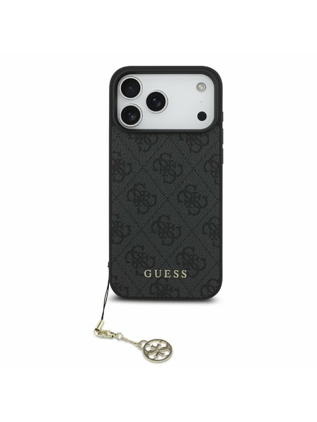 Guess Guess 4G Charm MagSafe Zadnji Ovitek za iPhone 17 Pro Max Tone on Tone Grey
