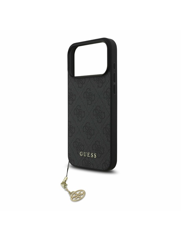 Guess Guess 4G Charm MagSafe Zadnji Ovitek za iPhone 17 Pro Max Tone on Tone Grey