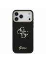 Guess Guess PU Fixed Glitter 4G Metal Frame Zadnji Ovitek za iPhone 17 Pro Max Black