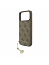 Guess Guess 4G Charm MagSafe Zadnji Ovitek za iPhone 17 Pro Max Tone on Tone Brown
