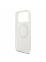 Guess Guess IML Flowers Allover Strap MagSafe Zadnji Ovitek za iPhone 17 Pro Max White