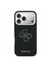 Guess Guess PU Resin Logo Zadnji Ovitek za iPhone 17 Pro Max Black