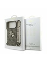 Guess Guess PU 4G Metal Logo Strap Zadnji Ovitek za iPhone 17 Pro Max Brown