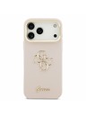 Guess Guess PU Grained 4G Logo Stand Camera Frame Zadnji Ovitek za iPhone 17 Pro Max Pink