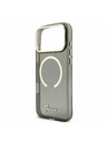 Guess Guess IML Glitter Script Strap MagSafe Zadnji Ovitek za iPhone 17 Pro Max Black