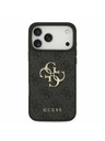 Guess Guess PU 4G Metal Logo Zadnji Ovitek za iPhone 17 Pro Max Grey