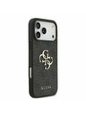 Guess Guess PU 4G Metal Logo Zadnji Ovitek za iPhone 17 Pro Max Grey