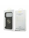 Guess Guess PU 4G Metal Logo Zadnji Ovitek za iPhone 17 Pro Max Grey