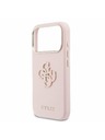Guess Guess PU Resin Logo Zadnji Ovitek za iPhone 17 Pro Max Pink