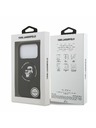 Karl Lagerfeld Karl Lagerfeld Liquid Silicone Karl and Choupette MagSafe Zadnji Ovitek za iPhone 17 Pro Max Black