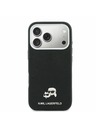 Karl Lagerfeld Karl Lagerfeld PU Karl and Choupette Heads Pins MagSafe Zadnji Ovitek za iPhone 17 Pro Max Black