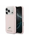 Karl Lagerfeld Karl Lagerfeld PU Karl and Choupette Heads Pins MagSafe Zadnji Ovitek za iPhone 17 Pro Max Pink