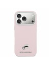 Karl Lagerfeld Karl Lagerfeld PU Karl and Choupette Heads Pins MagSafe Zadnji Ovitek za iPhone 17 Pro Max Pink