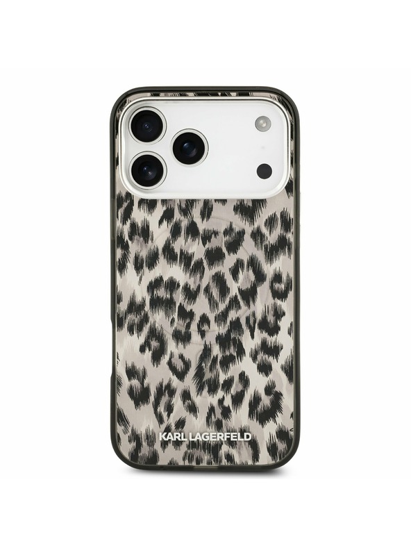 Karl Lagerfeld Karl Lagerfeld IML Leopard MagSafe Zadnji Ovitek za iPhone 17 Pro Max Brown