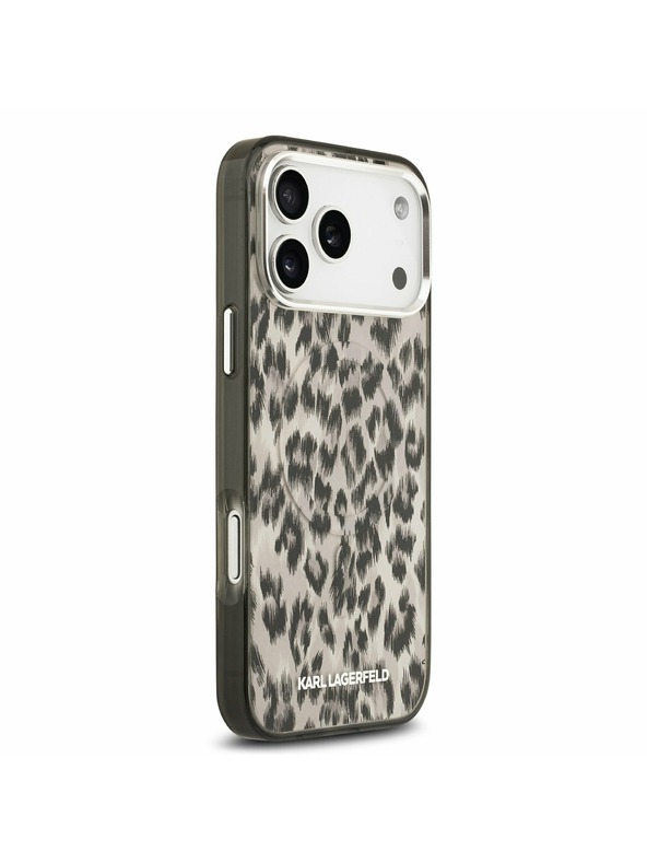 Karl Lagerfeld Karl Lagerfeld IML Leopard MagSafe Zadnji Ovitek za iPhone 17 Pro Max Brown