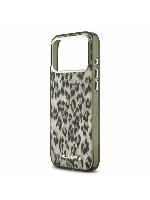 Karl Lagerfeld Karl Lagerfeld IML Leopard MagSafe Zadnji Ovitek za iPhone 17 Pro Max Brown