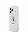 Karl Lagerfeld Karl Lagerfeld Ringstand Karl and Choupette MagSafe Zadnji Ovitek za iPhone 17 Pro Max White