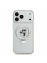 Karl Lagerfeld Karl Lagerfeld Ringstand Karl and Choupette MagSafe Zadnji Ovitek za iPhone 17 Pro Max White