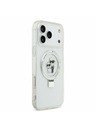 Karl Lagerfeld Karl Lagerfeld Ringstand Karl and Choupette MagSafe Zadnji Ovitek za iPhone 17 Pro Max White