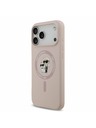 Karl Lagerfeld Karl Lagerfeld Liquid Silicone Karl and Choupette MagSafe Zadnji Ovitek za iPhone 17 Pro Max Pink